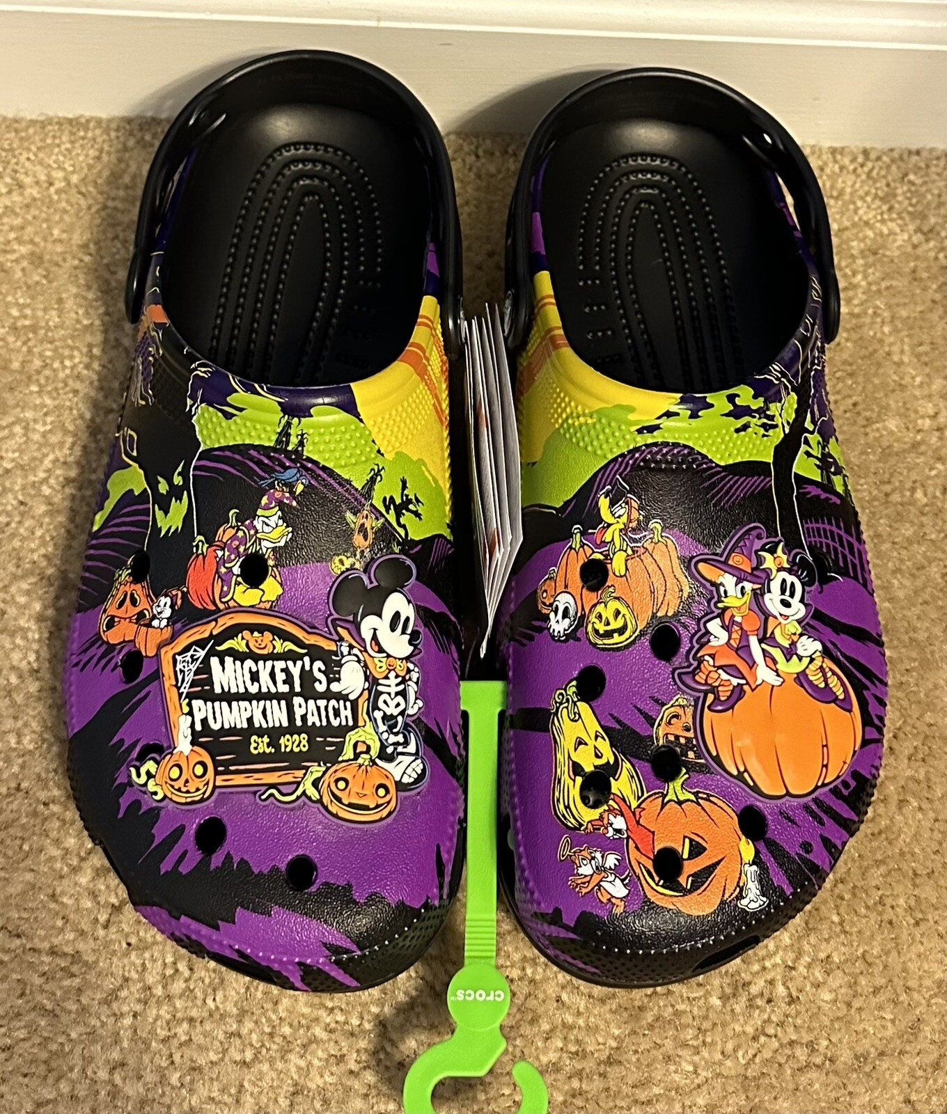 Disney Parks Halloween 2024 Mickey’s Pumpkin Patch Clogs Crocs Size M8/W10 NWT