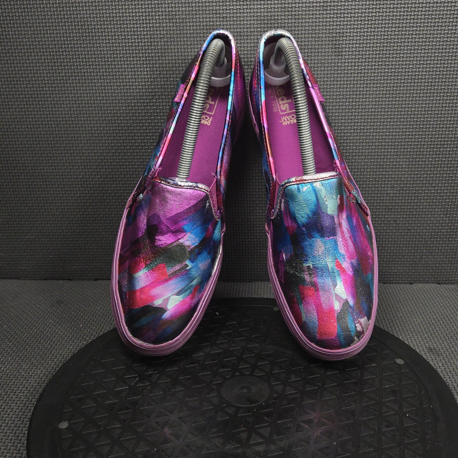 Keds Shoes Womens Size 9.5 Multicolor Slip On Flats Synthetic Colorblock WH60685