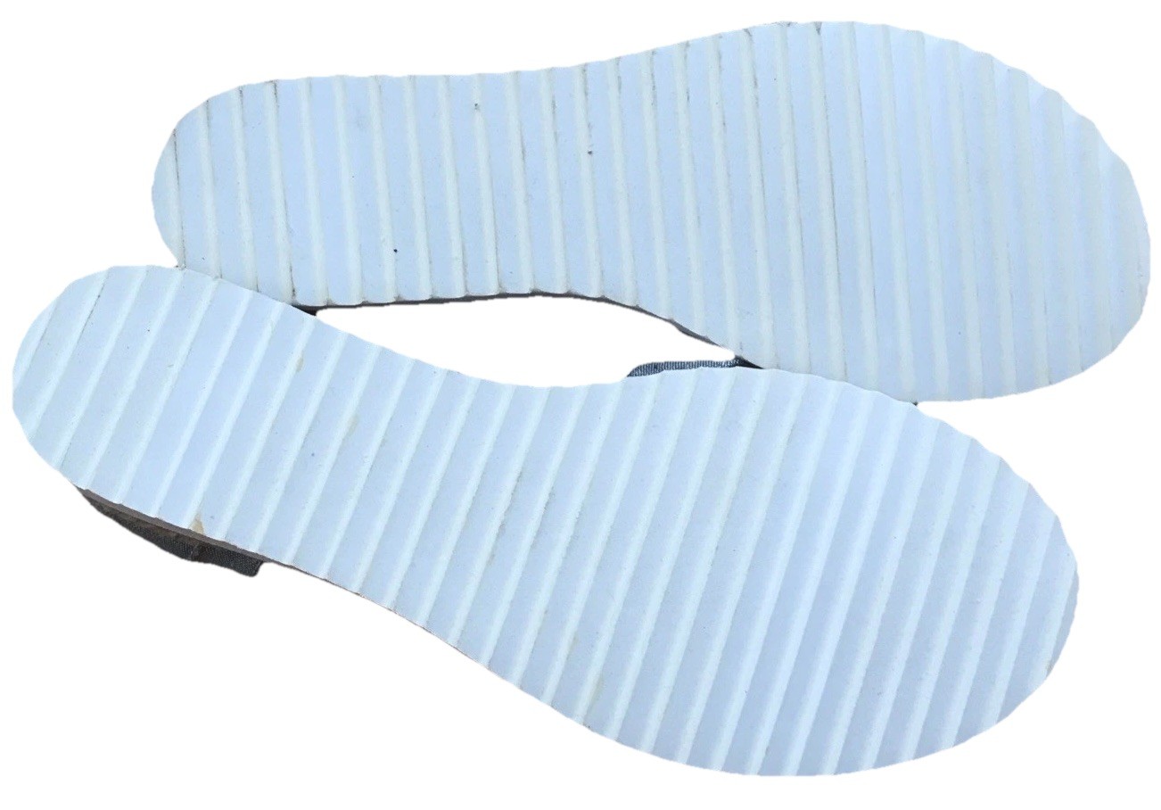 Skechers Blue Brown White Straps Adjustable Sandals Womans US 5 *See Description