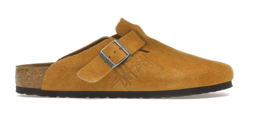 Birkenstock Boston Stussy x Dusty Wide Pink Soft Footbed Clog Shoes EU 37-45