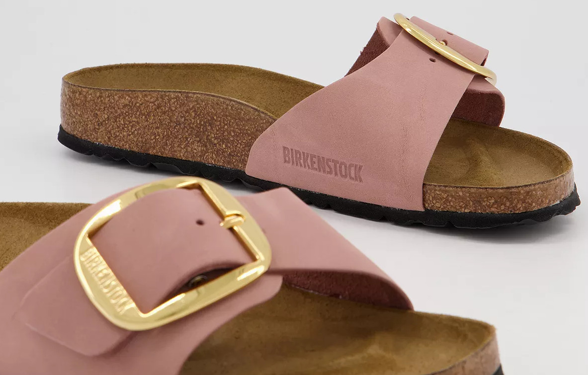 Birkenstock Madrid Big-Buckle Sandals Old Rose Nubuck Leather Women’s EU 37-41