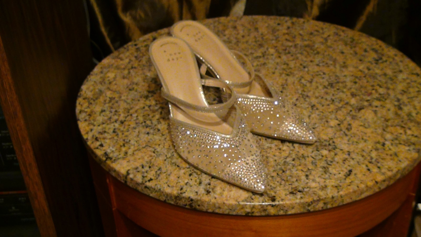 Women’s Sonia 3.25″ Stilito Heels Jeweled A New Day Size 7 Beige
