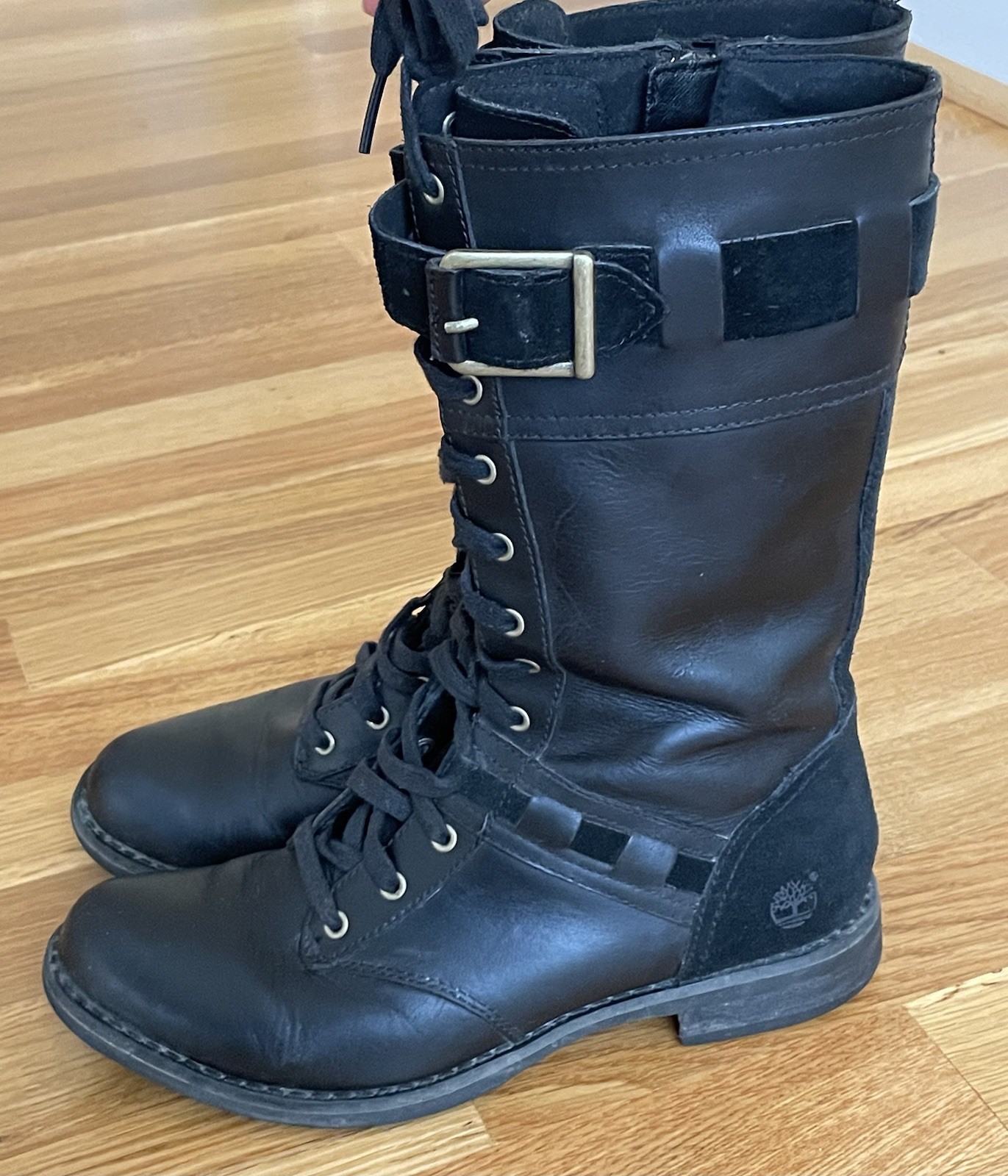 TIMBERLAND Earthkeepers Black Leather Savin Hill Boots 8543R Women Size 6