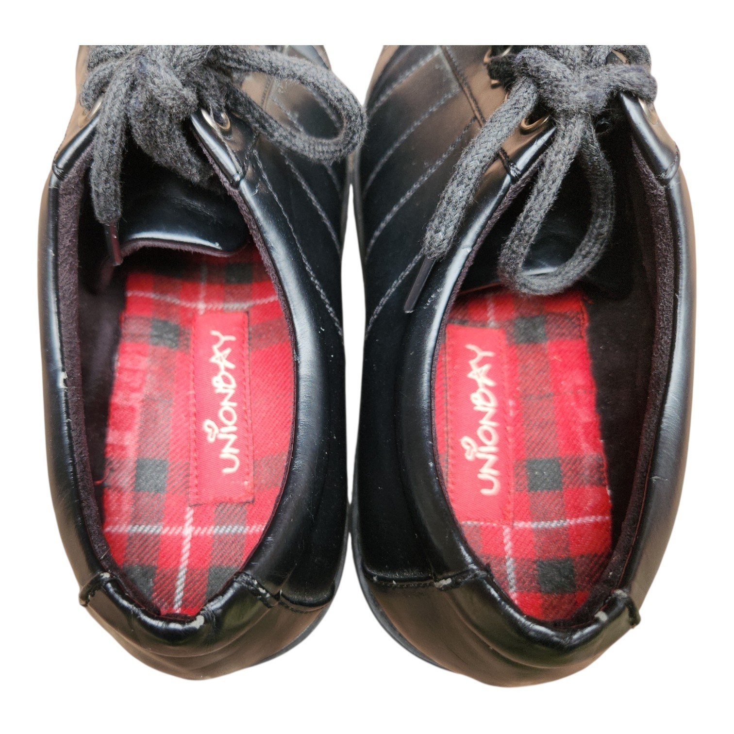 Vintage Unionbay 90s Y2K Black Chunky Platform Oxfords Womens Size 9 Grunge