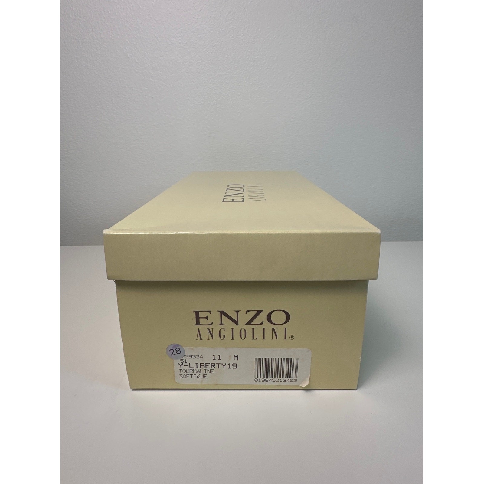 NIB Vtg Enzo Angiolini Liberty Green/Gray Leather Loafers Made in Brazil | 11 M