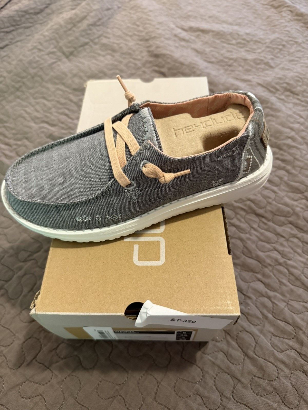 Hey Dude Women’s Wendy Shoes Boho Grey – US Women’s 5- 1214132238