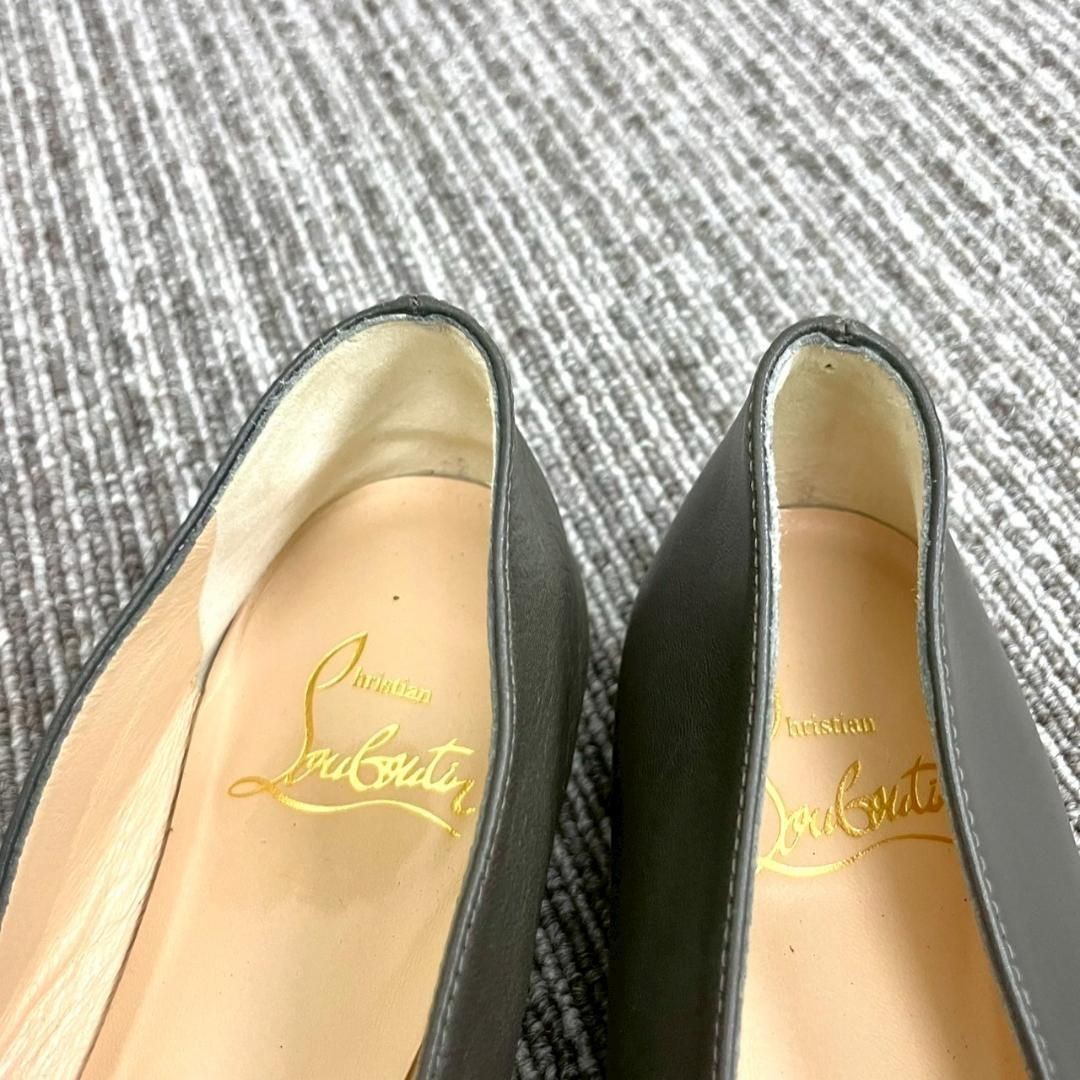 Christian Louboutin Leather Flat Shoes Pumps Size 35.5 (22.5cm) EU 35.5 US 5.5