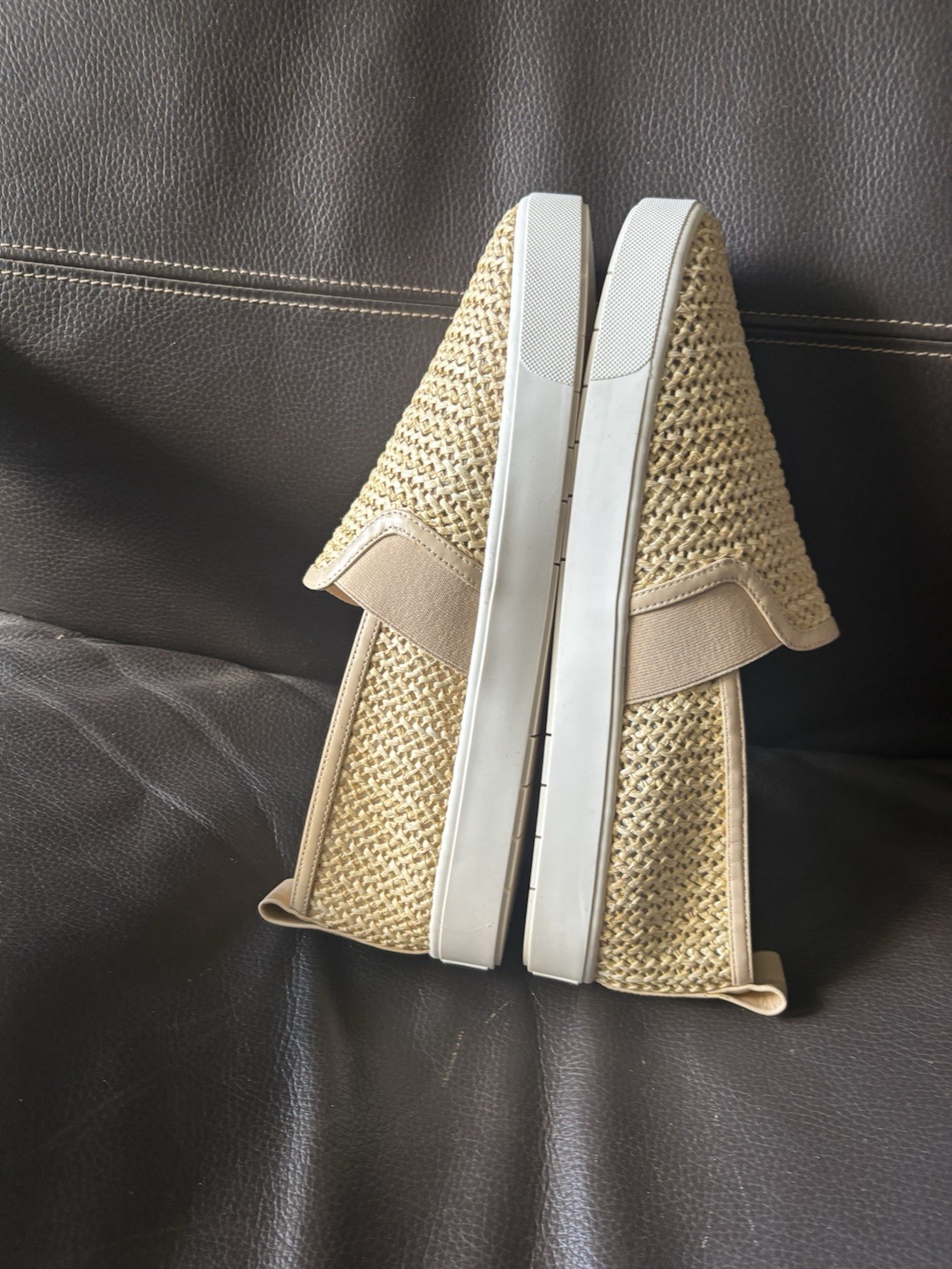 Vince Camuto Women’s Blair Raffia Slip On Shoes Size 11 NIB