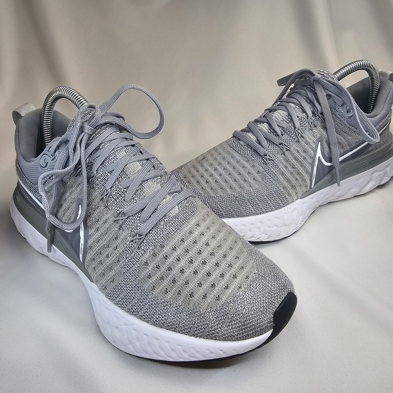 Nike React Infinity Run Flyknit Grey White CT2423-001 Women’s Size 8.5 Running