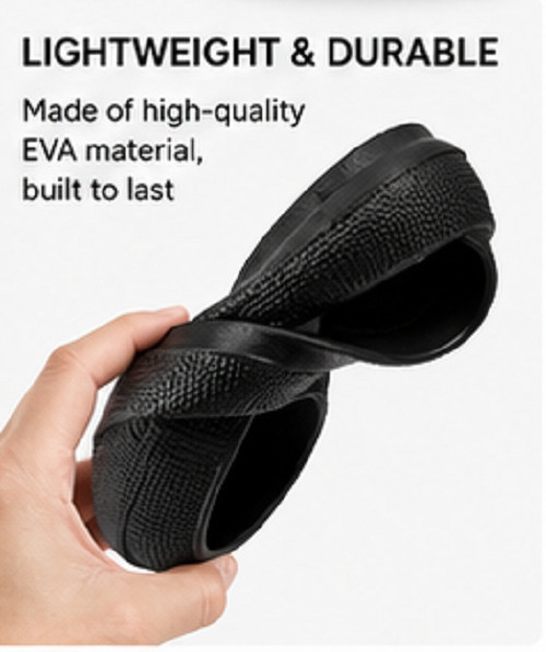 Size 40 Cloud Pillow Slippers, Ultra-Soft Quick-Dry Black Bathroom Slippers