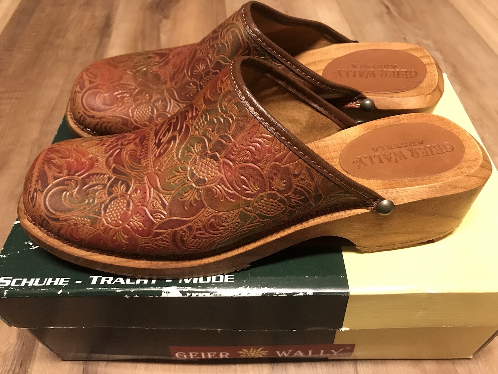 NIB GEIER WALLY AUSTRIA Women’s 9.5 US 40 EU Latico Clog 15687-hts