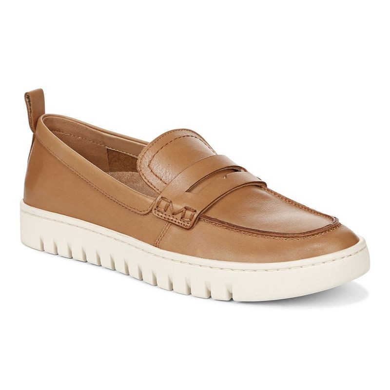 Vionic Women’s Uptown Camel Leather Loafers, Size 9 M, $145