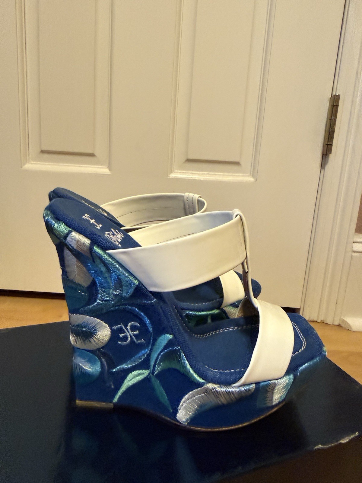 Fabi Patent Leather Italian Designer Sandals EUR 37 Stunning