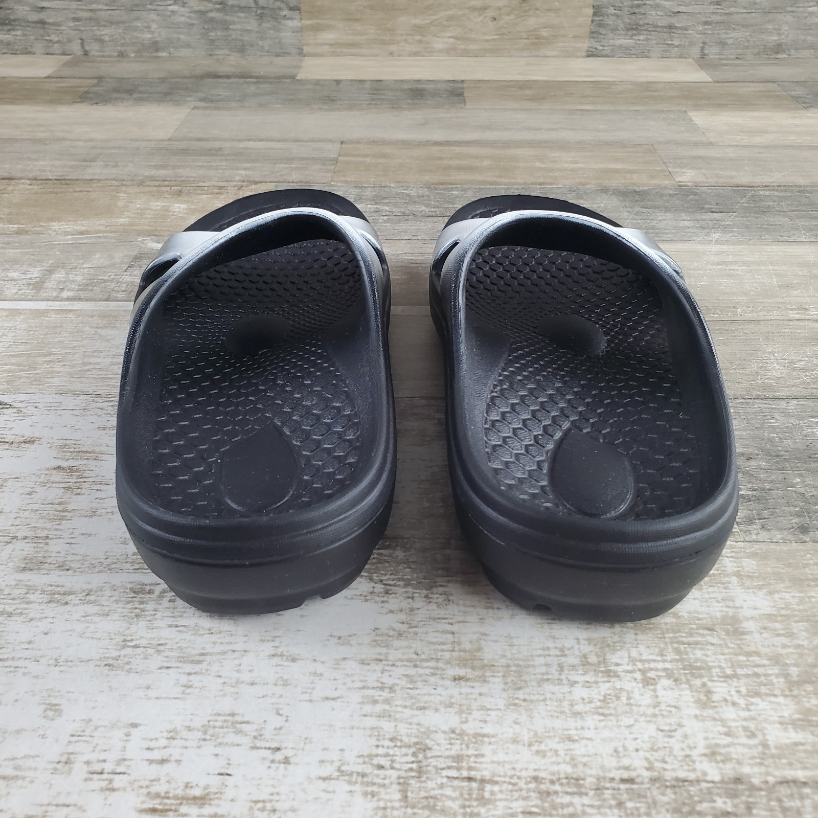 Spenco Fusion 2 Fade Womens Slide Sandals Sz 9 White Comfort Support Footbed