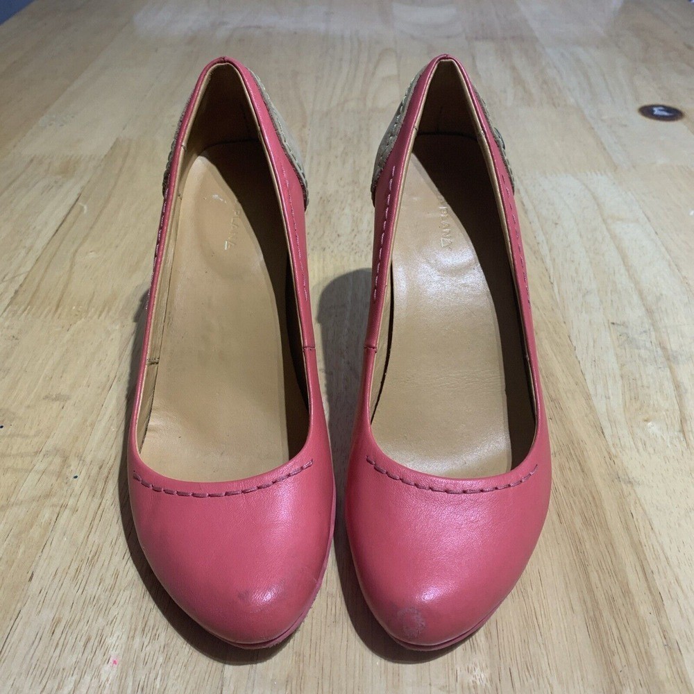 Terra Plana Slip On Court High Heeled Retro Style Boho Hippie Dress Shoes 7/40