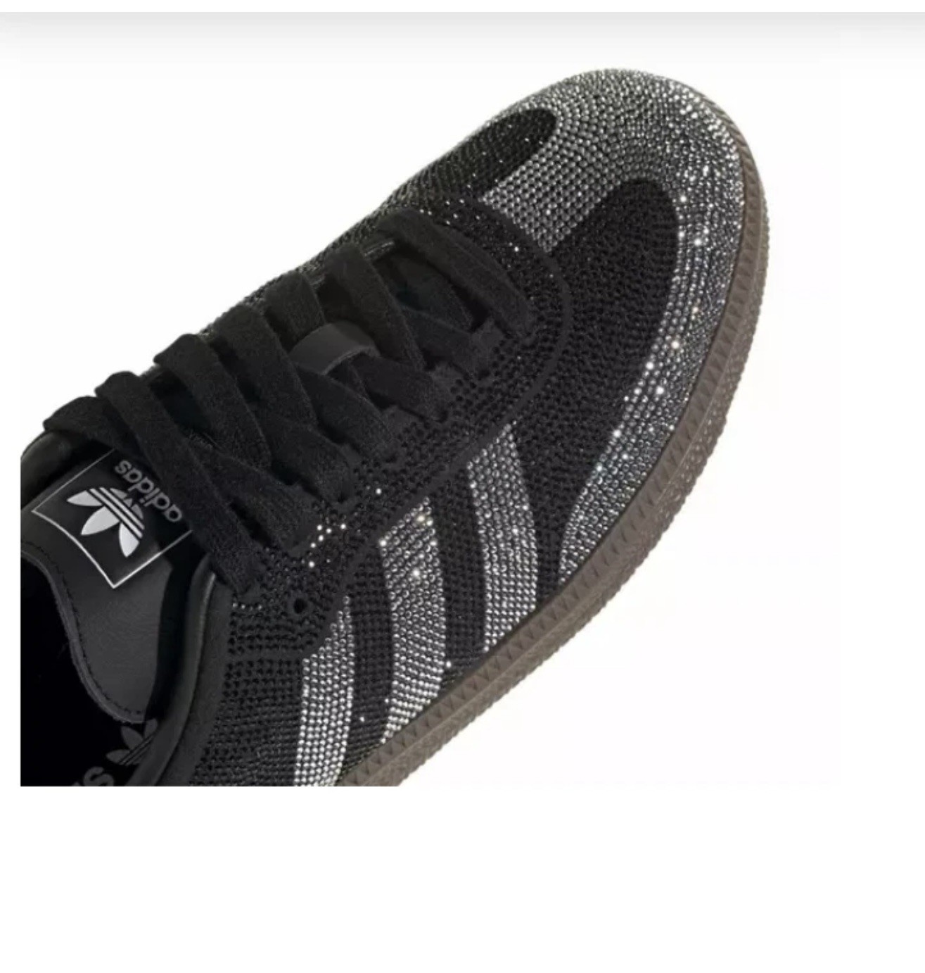 Women’s Size 9.0 adidas Originals Samba OG Rhinestone Core Black IH9052 New