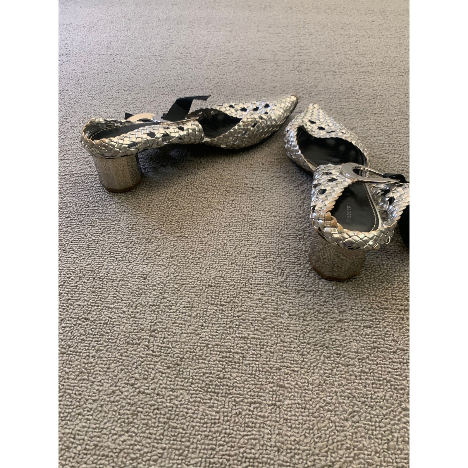PROENZA SCHOULER Women 40.5 Silver Heel Shoes