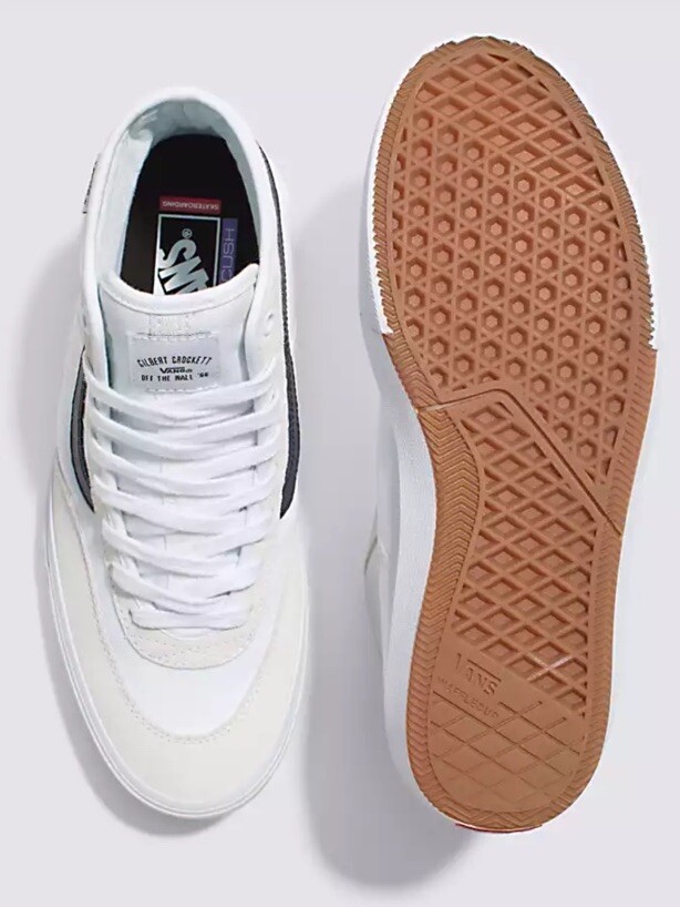 New Adorable Vans Crockett High Women’s High-Top Shoes, Size: 9.5 White