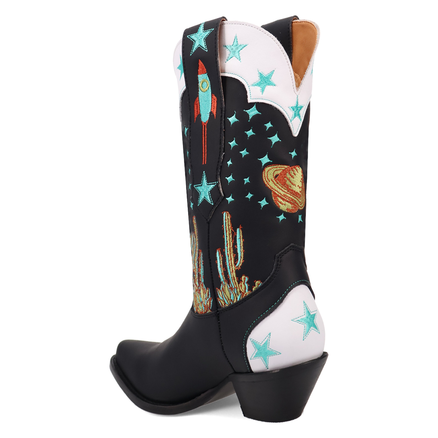 Dingo Ladies Space Cowgirl Black Leather Western Boot DI2396-BK