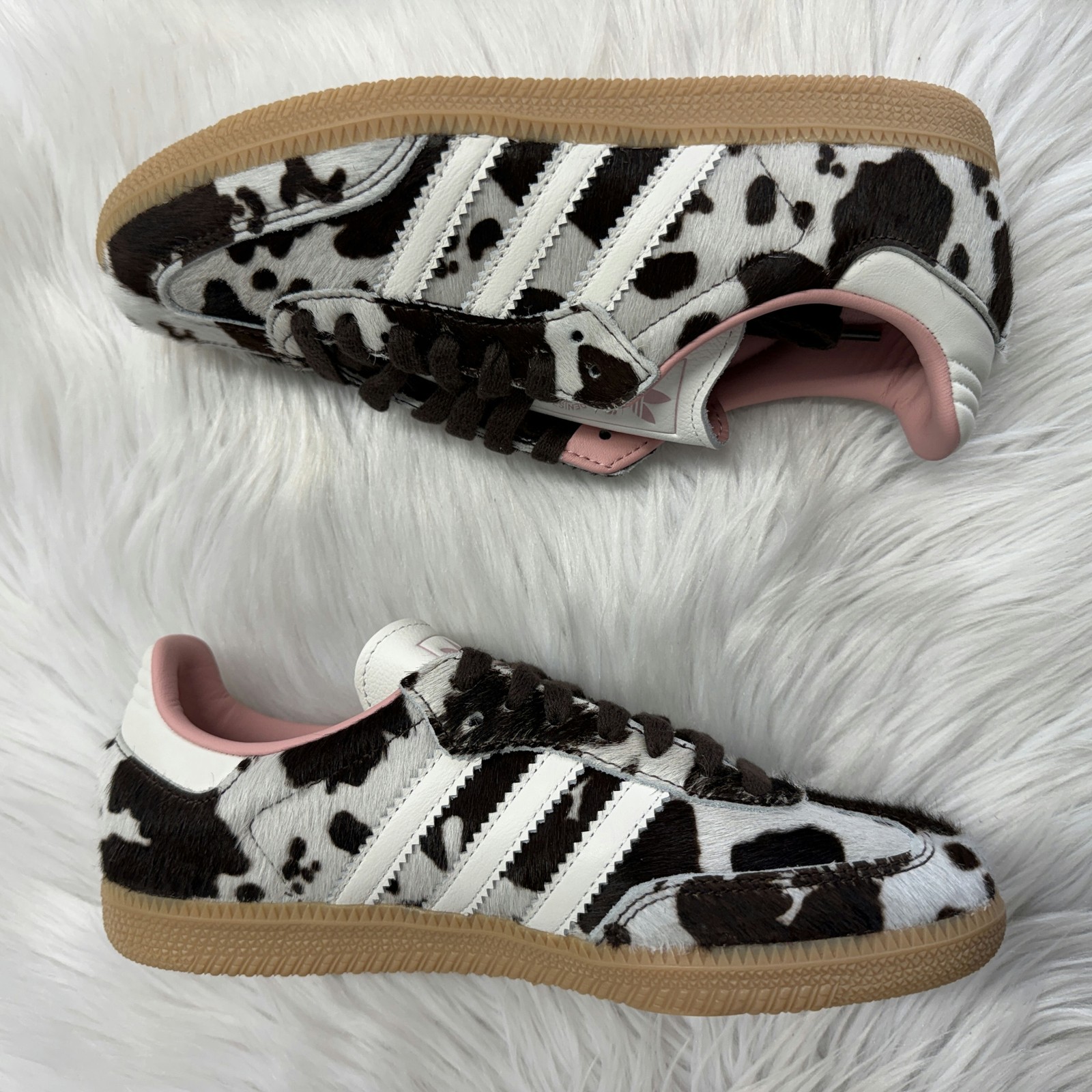Adidas Samba OG Cow Print Womens JR1256 NEW Multi Sz