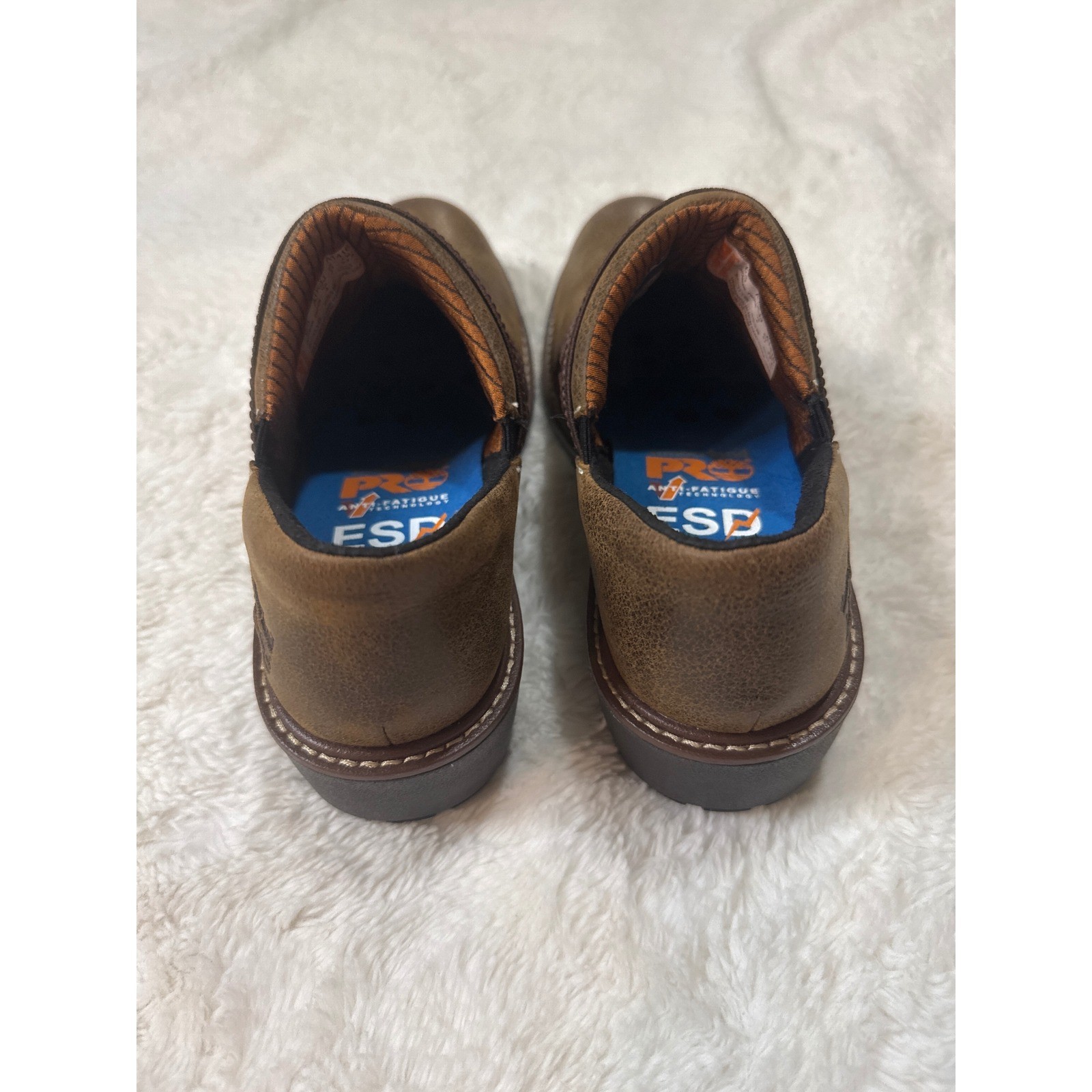 Timberland PRO Renova ESD Clogs Women 6.5 Brown Good Slip Resistant Work Shoes