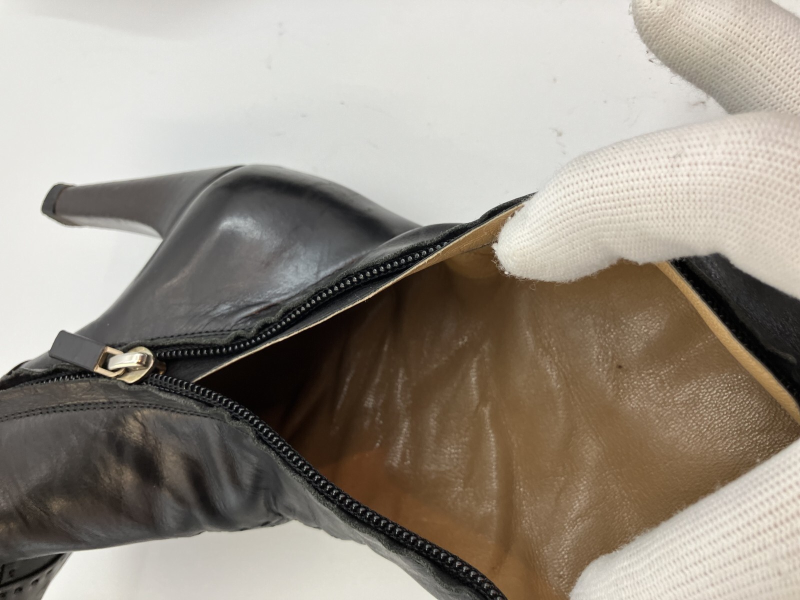 LOUIS VUITTON leather long boots black (EU 35.5)(US 5.5)(22.5 cm)(8.86 inch)…
