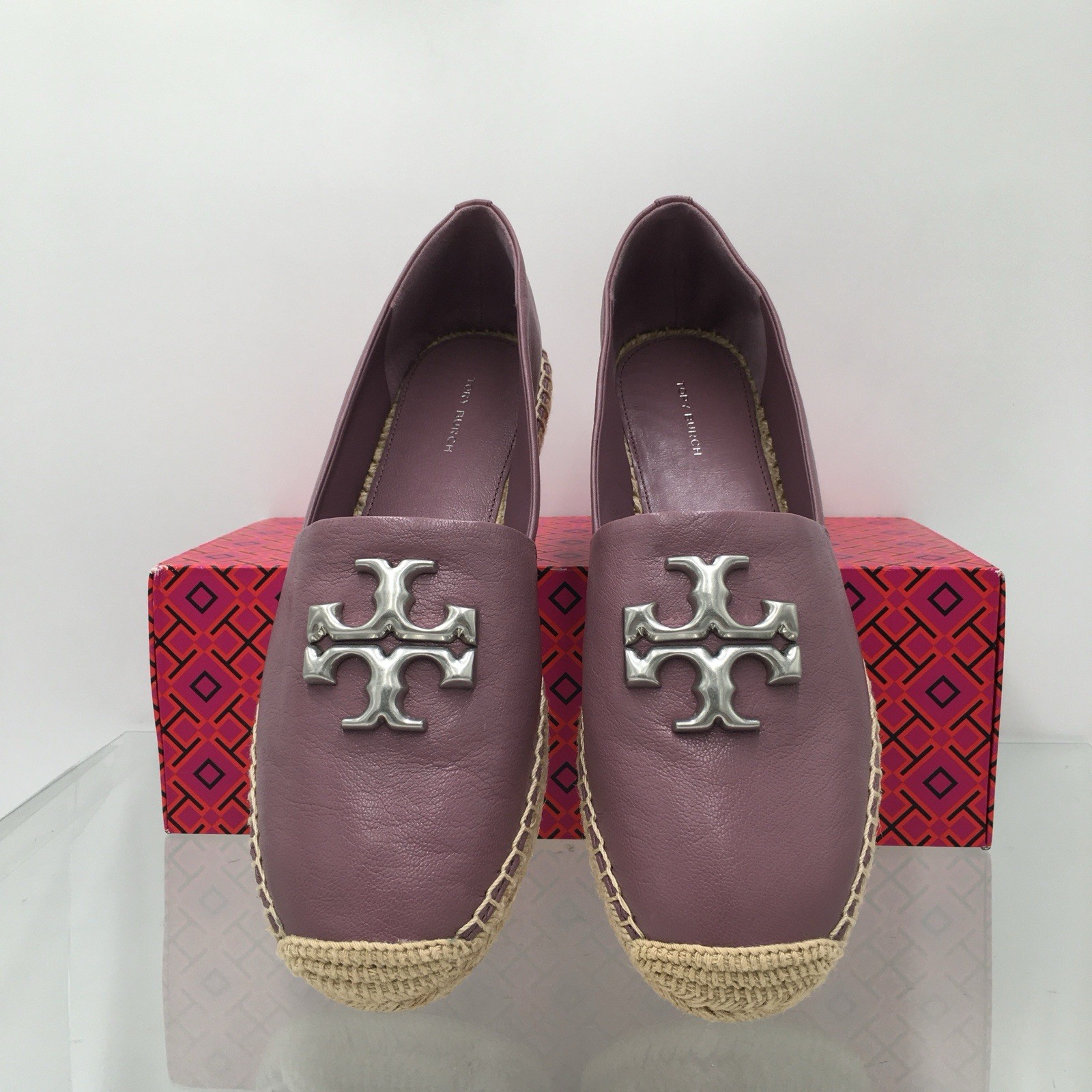 TORY BURCH – ELEANOR – Cipria- Goat Leather Women’s Espadrille Size 5 M