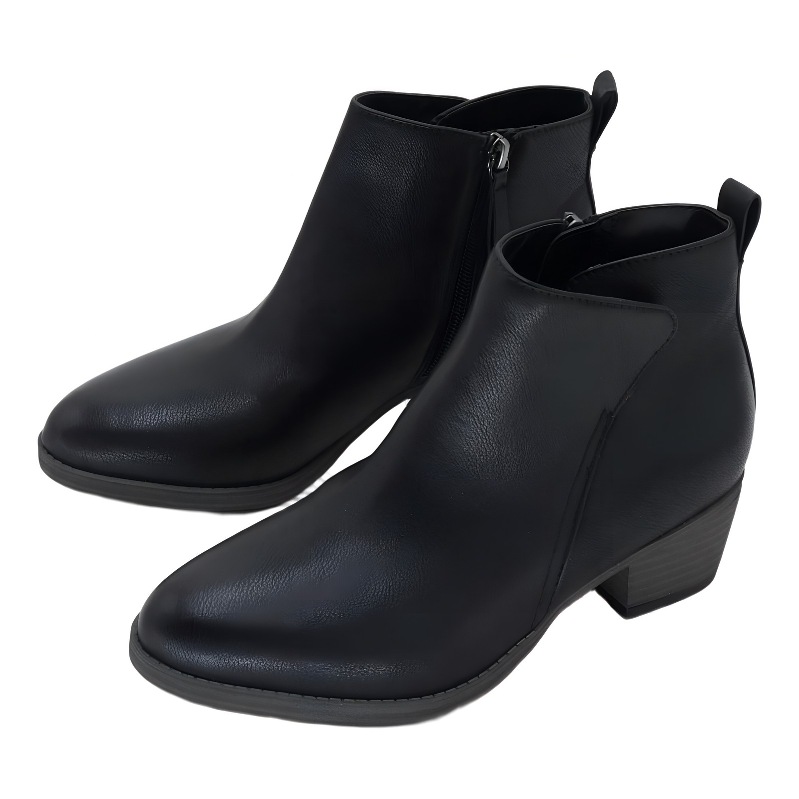 Naturalizer Zaylee Women’s Black Ankle Bootie Block Heel US 6.5 EU 36