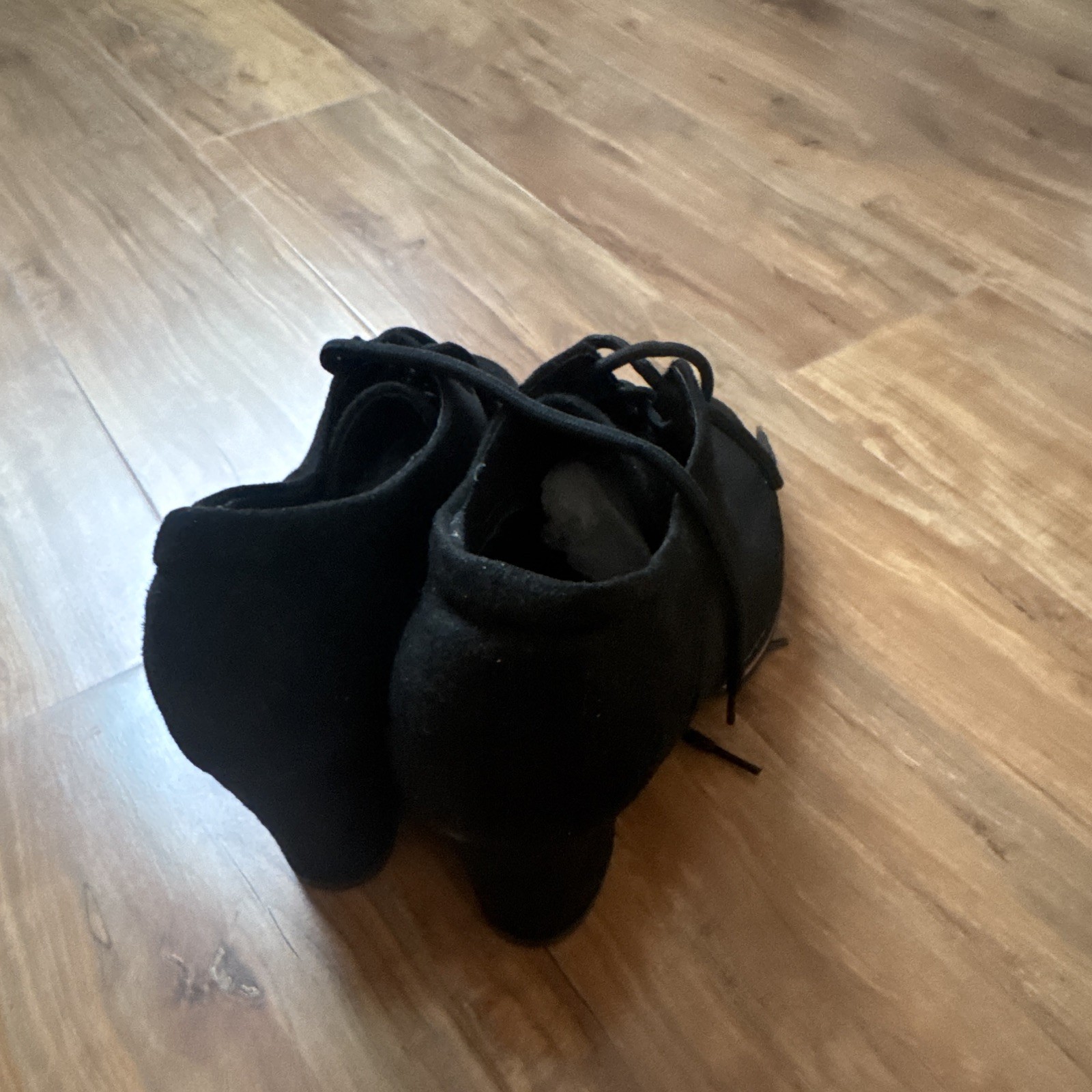 Black high heels Shoes size 38 (7.5) – Lace-Up Style new without box
