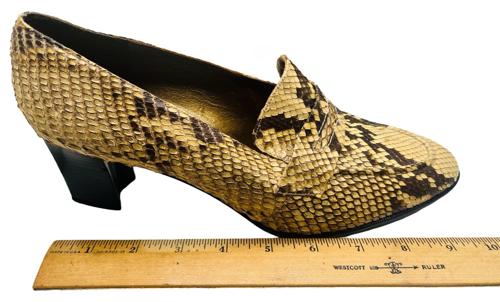 Vintage Stuart Weitzman Women’s Snakeskin Pumps Heels Shoes Size 9.5B