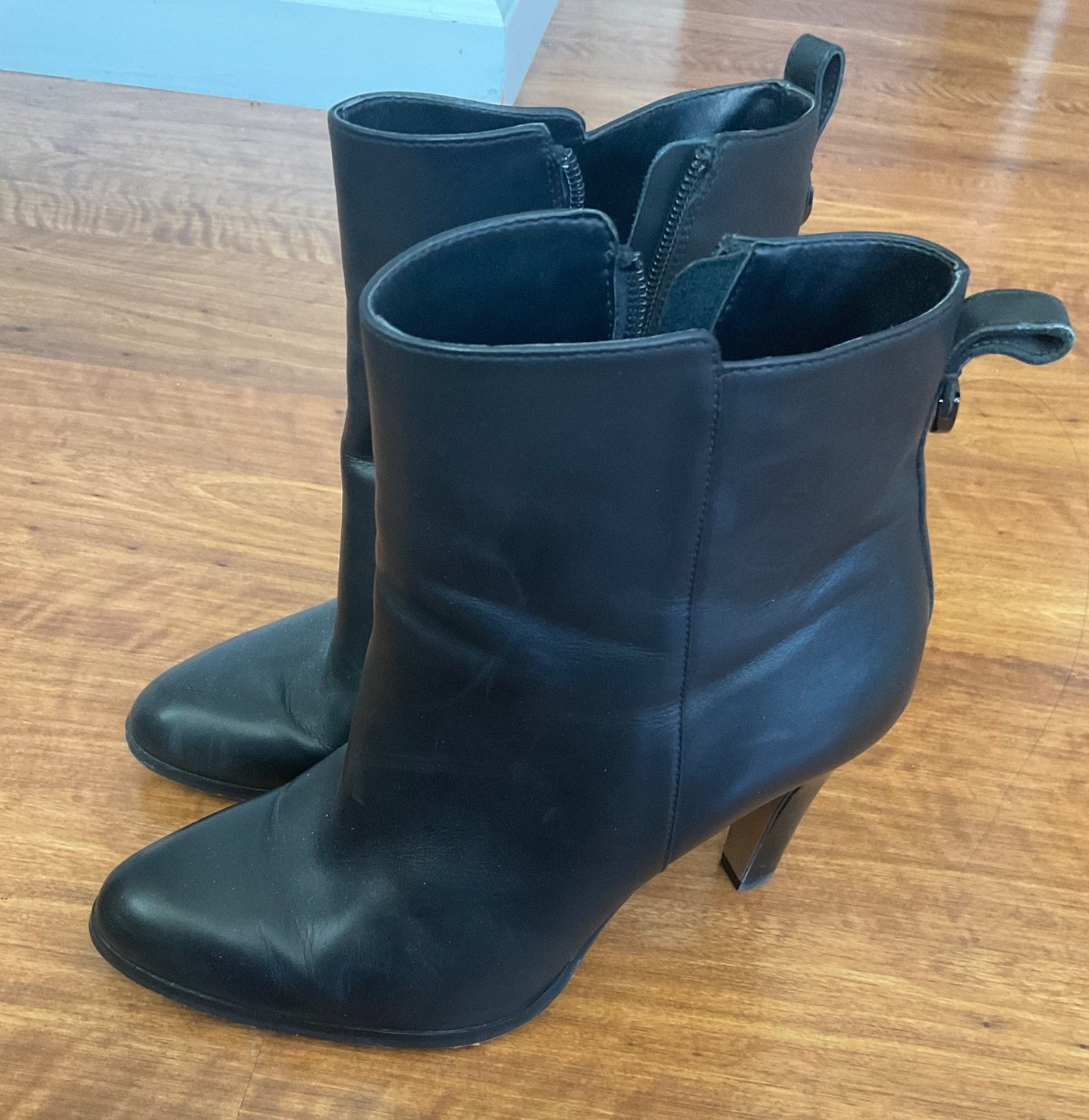 Coach black boots 8.5