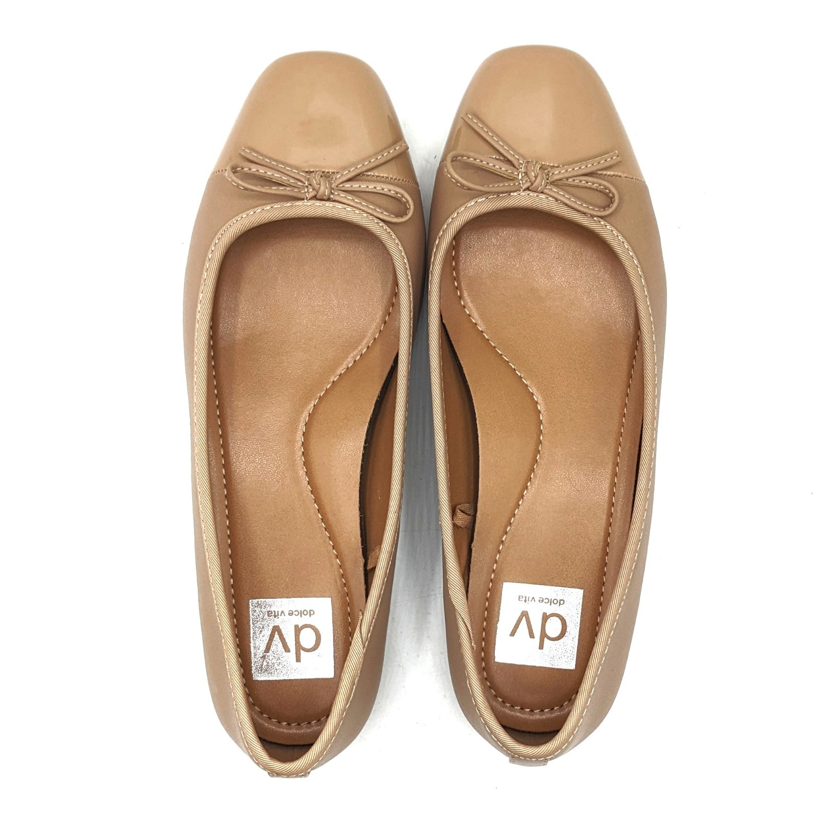 dv by Dolce Vita “Moxy” Classic Office Shoe Cushioned Ballet Flat (Café) NEW