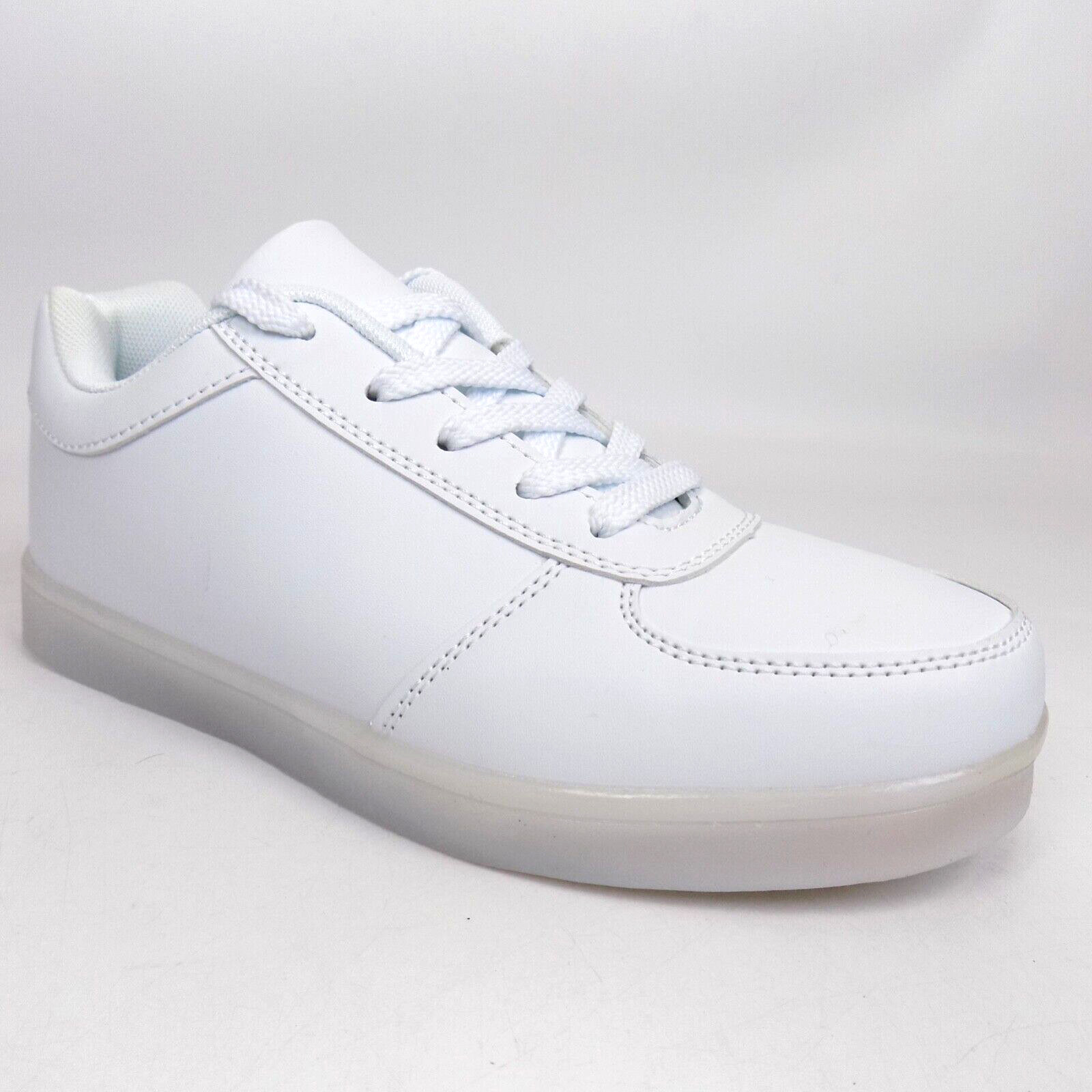 NEW! Sanyes USB Charging Light up LED Women Casual Sneakers Size 7.5 M, White