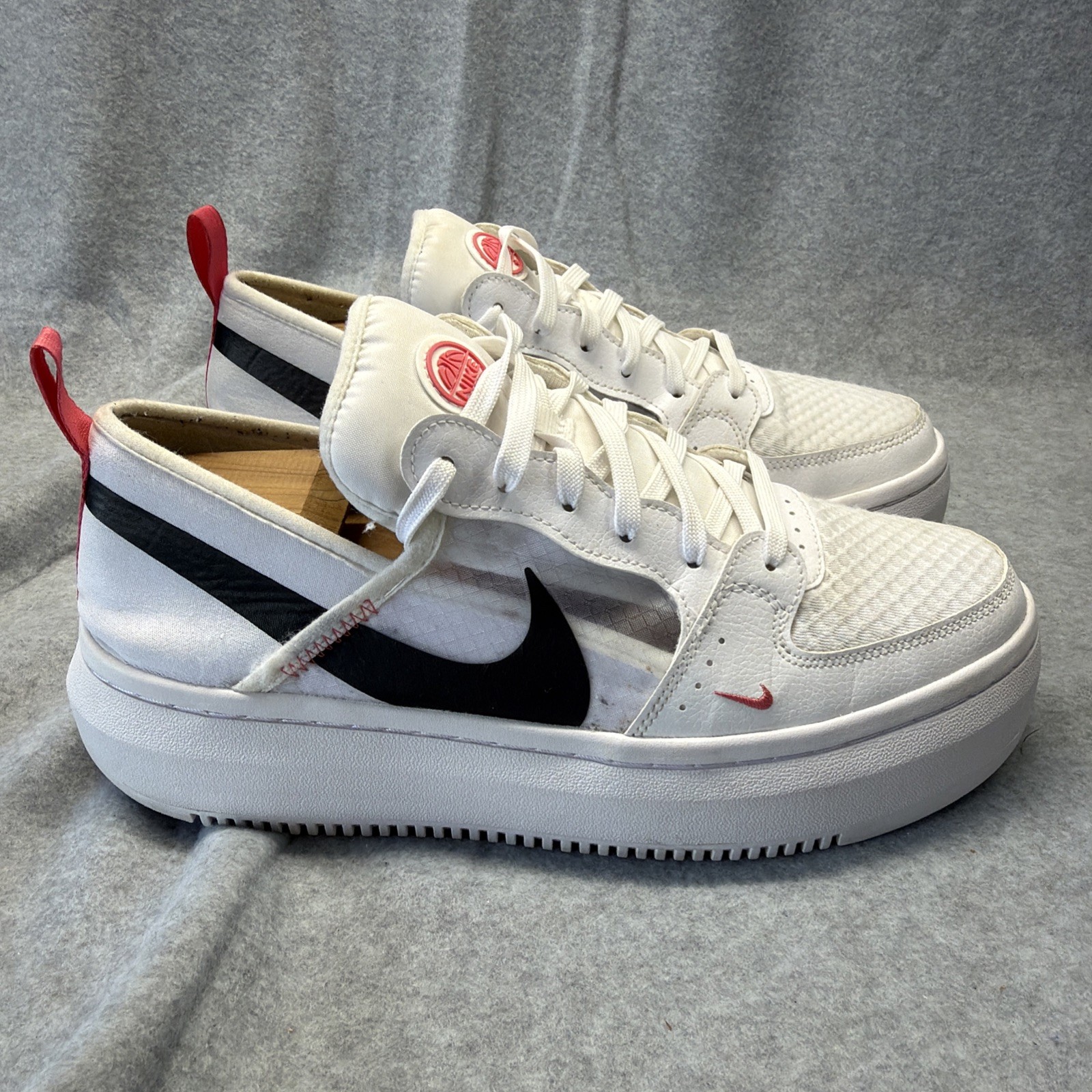 WOMENS NIKE COURT VISION ALTA TXT WHITE BLACK SEA CORAL SNEAKERS SHOES 11