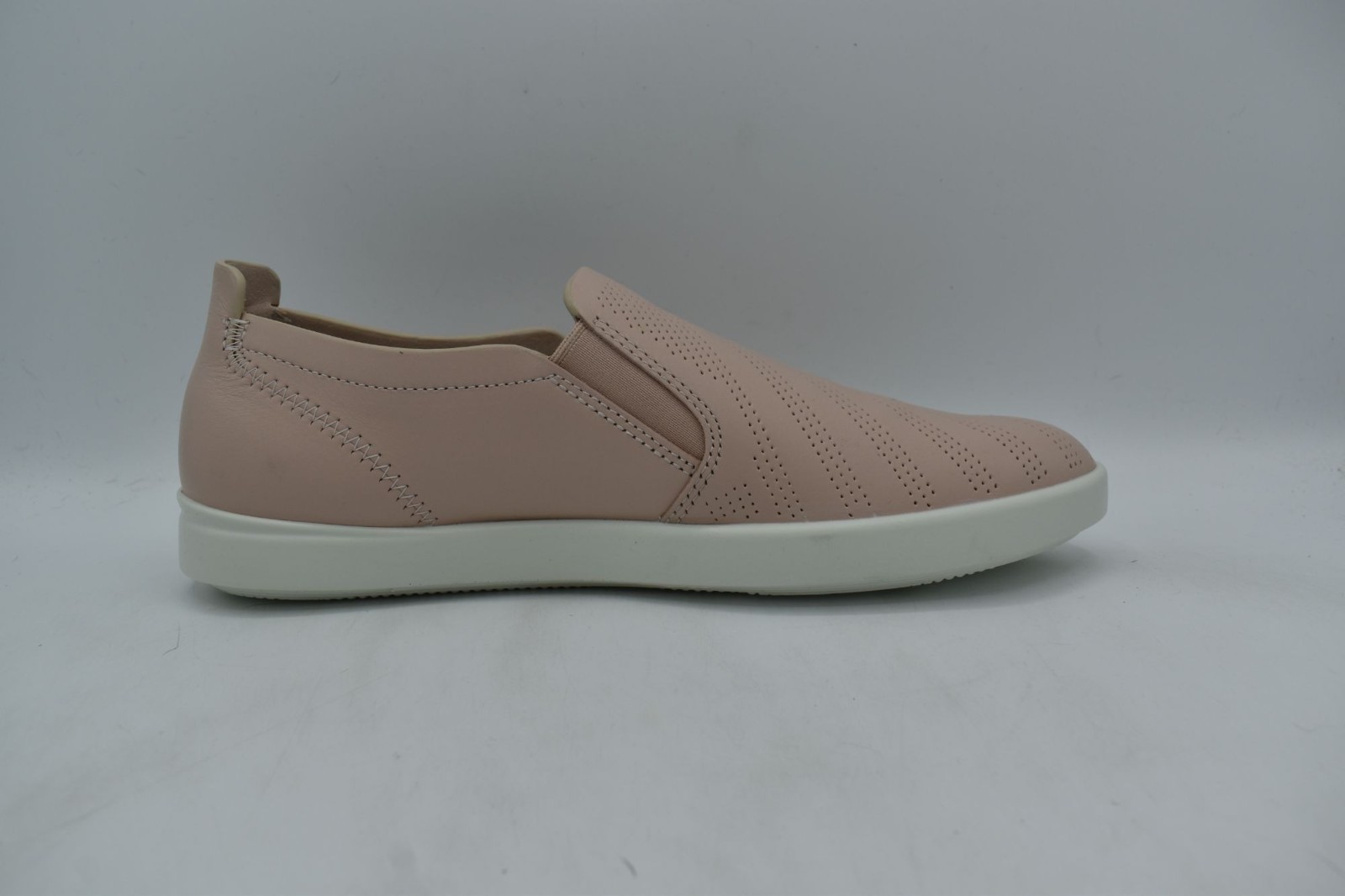 ECCO Women EU Size 41 US 10-10.5 Travel Slip-On Rose Dust Leather Sneakers Shoes