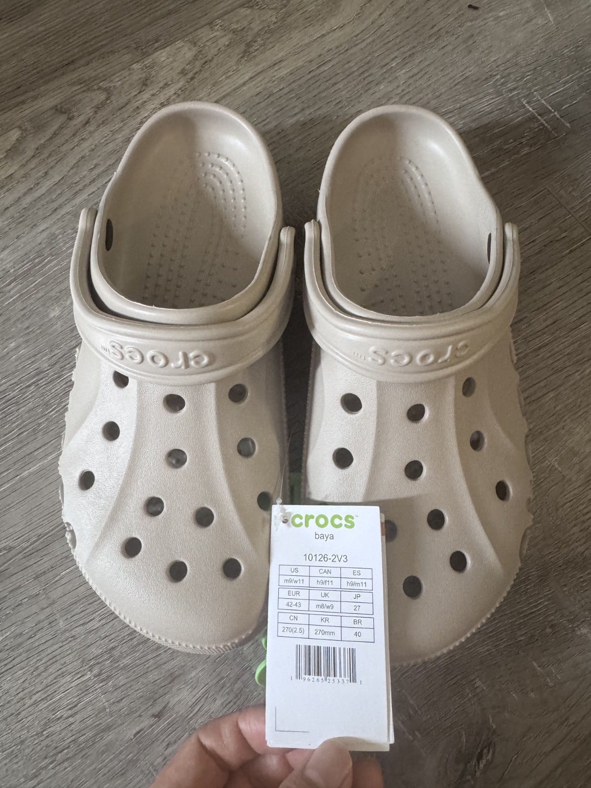 Crocs Adult Baya Classic Tan Unisex Clog Shoes Size: Mens 9 / Women’s 11