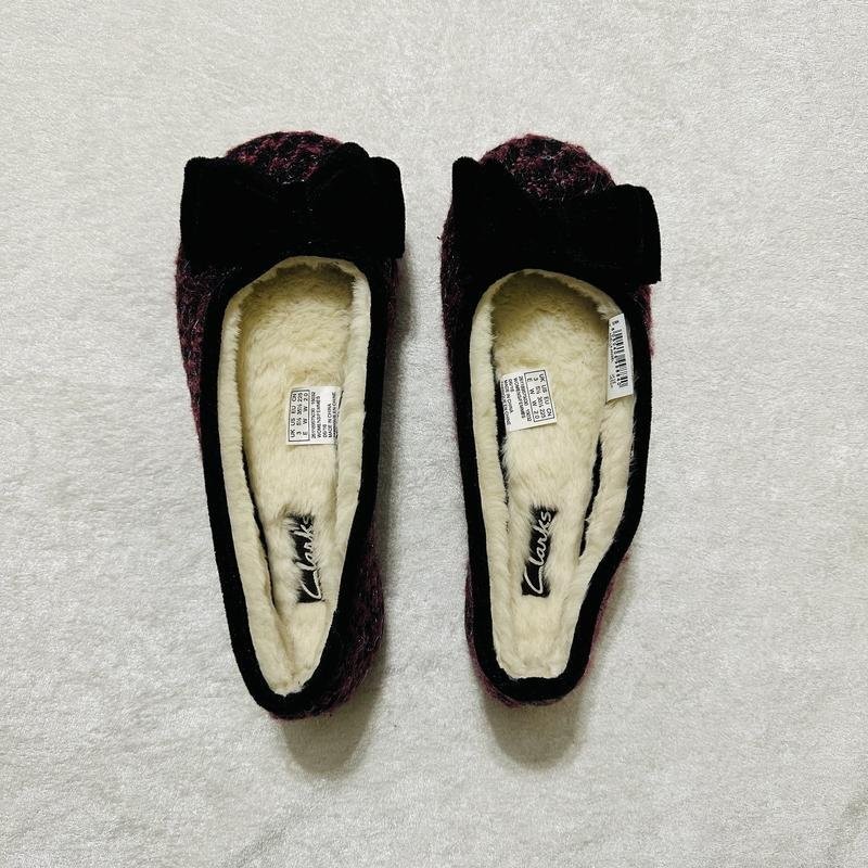 womens clarks heels purple velvet 35