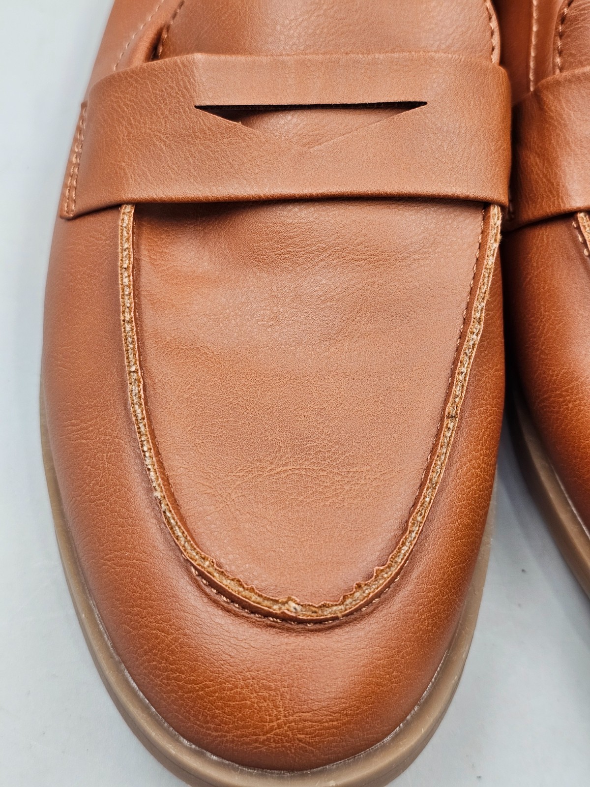 Old Navy Modern Loafer Women’s Size 9 Cognac Brown Penny Loafer Flat Slip On