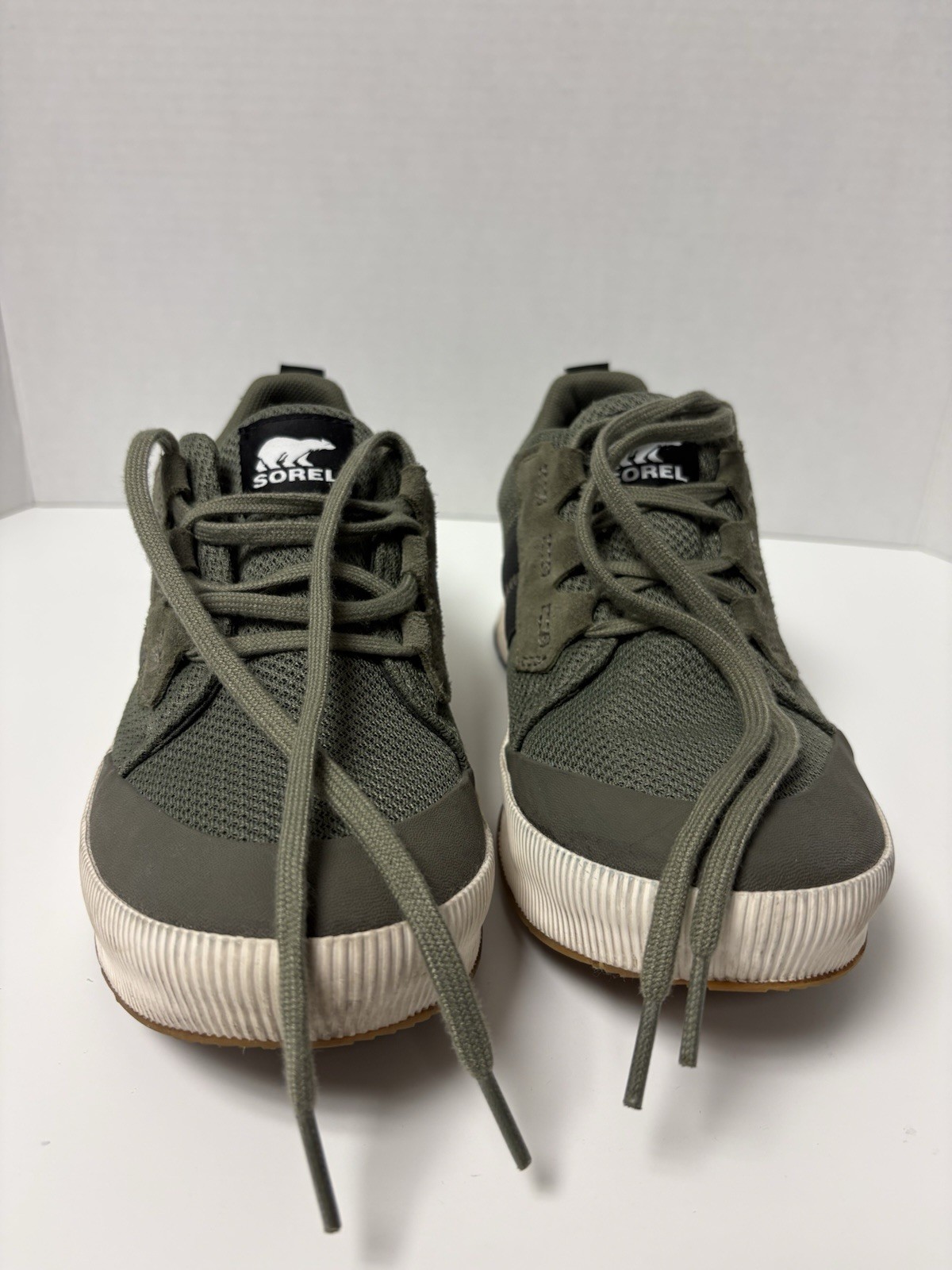 SOREL Women’s Green Mesh Lace-Up Low Top Sneakers Rubber Outsole NL4860-397