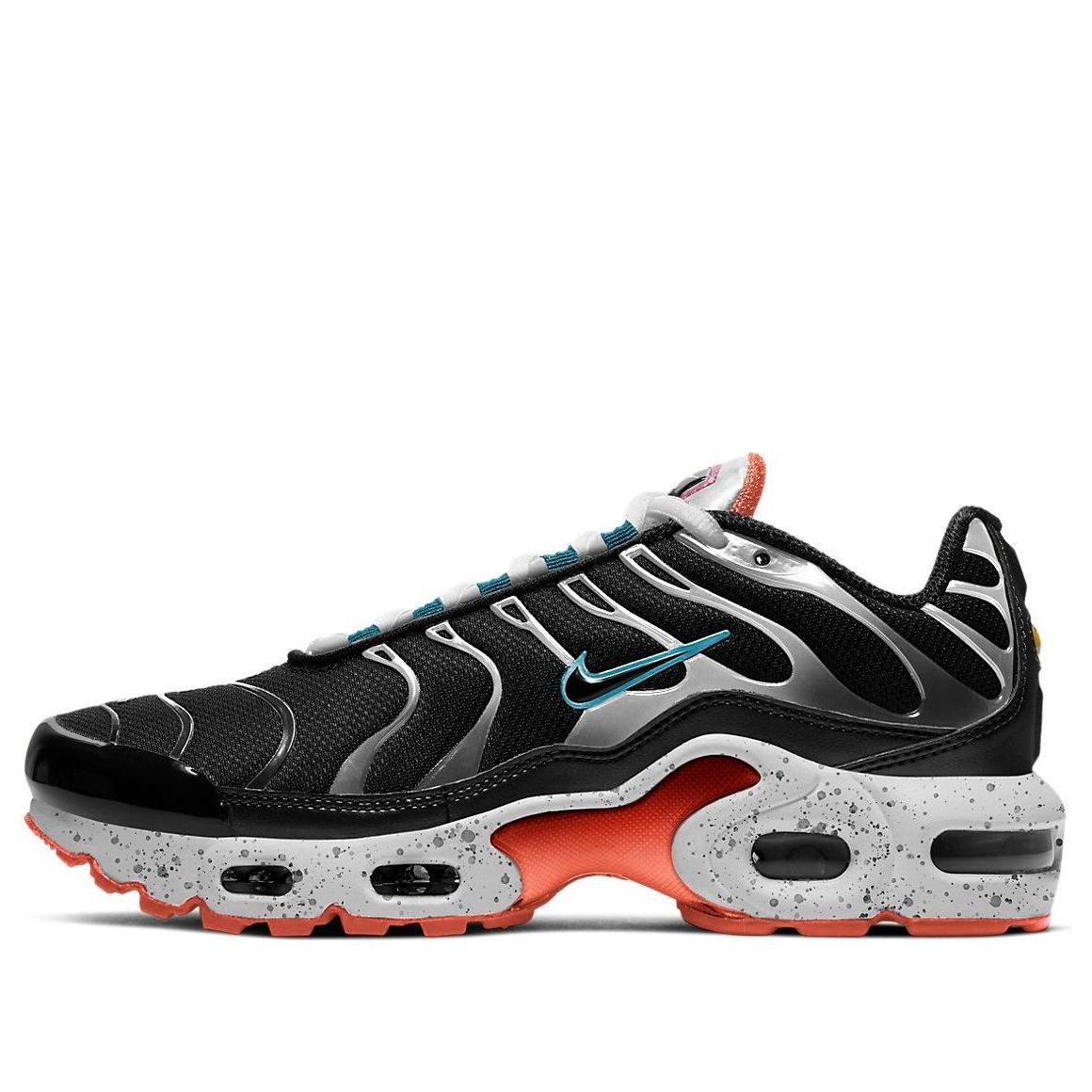 Nike Air Max Plus TN Tuned GS Black Turf Orange Teal CD0609-014 5.5Y = 7 Women’s
