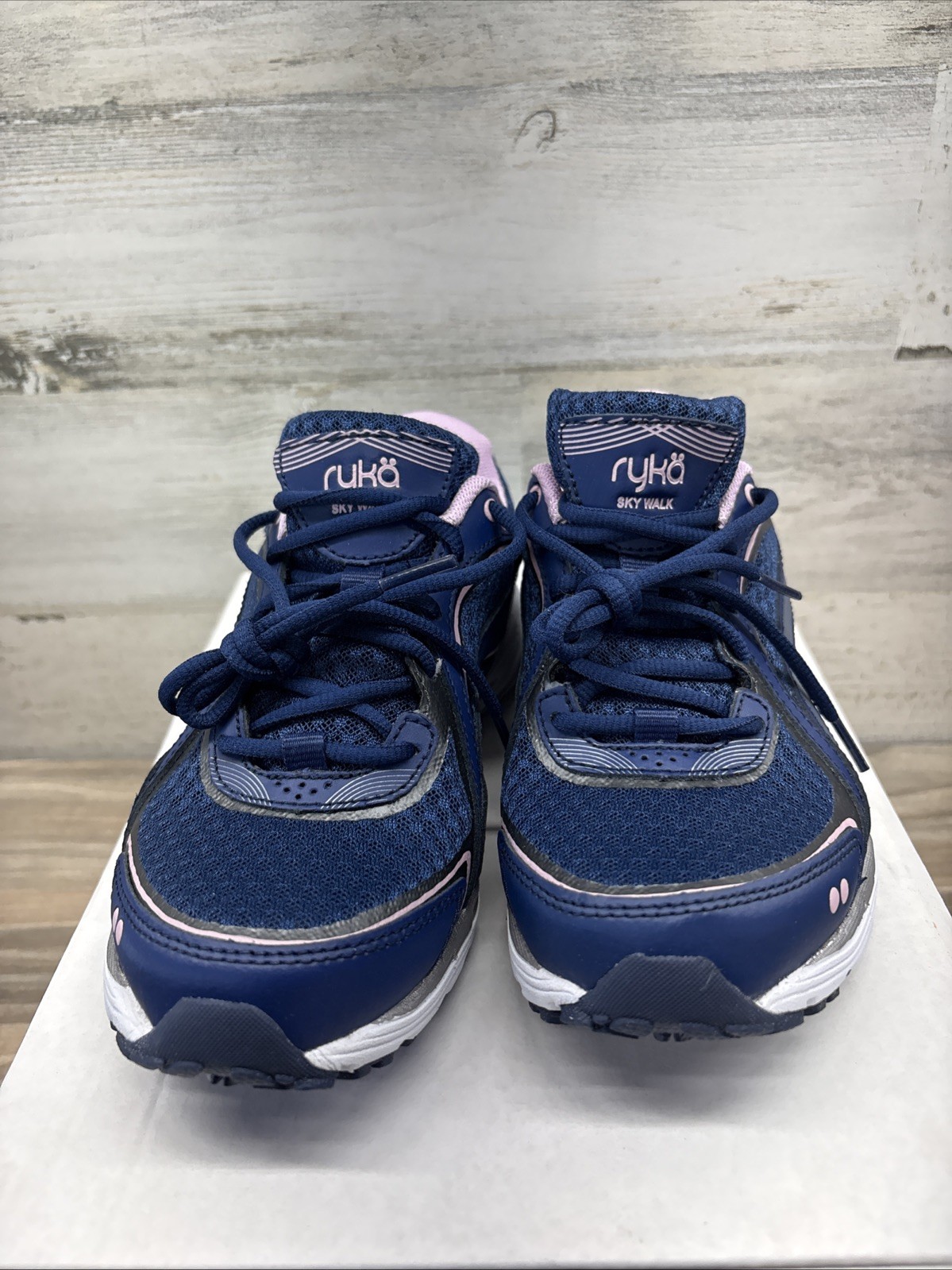 Ryka Sky Walk Trail Sneakers Size 5 M WOMENS Navy Lilac New
