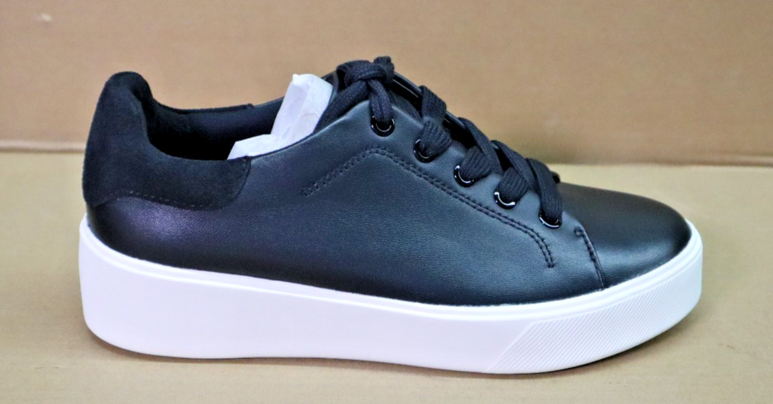 Naturalizer Morrison 2.0 Lace Up Leather Sneakers Black US Women’s Size 6.5W
