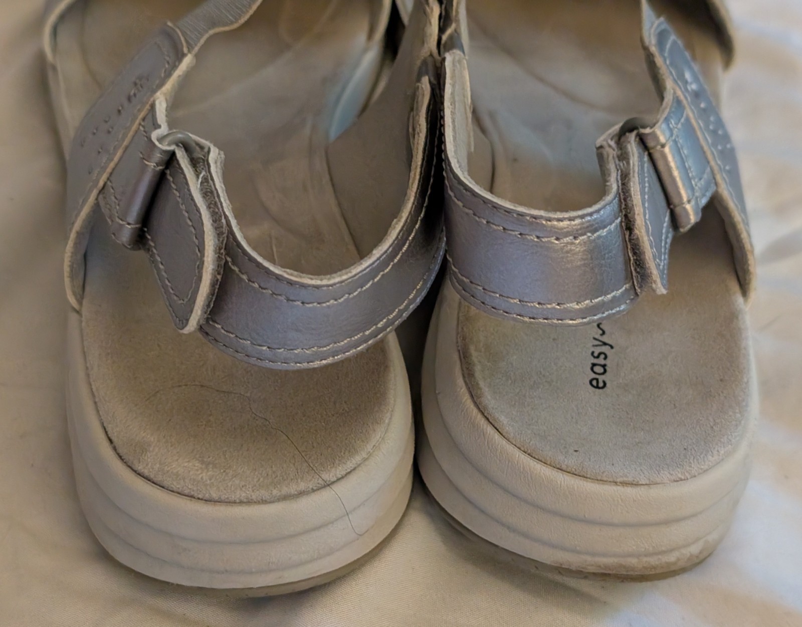Easy Spirit Womens Darter 3 Metallic Ankle Strap Shoes 12 Medium (B,M)