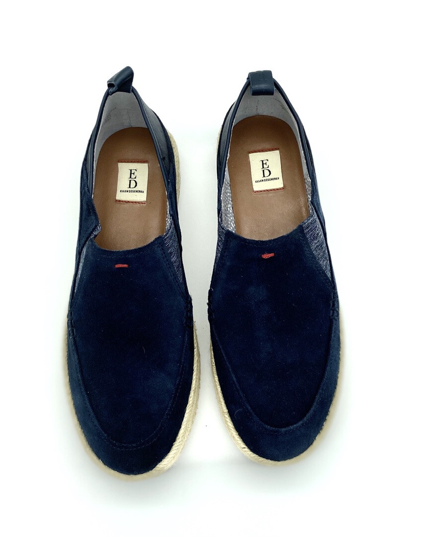 ED Ellen DeGeneres Platform Espadrille Sneakers Garance Blue Lagoon 9M New NWB