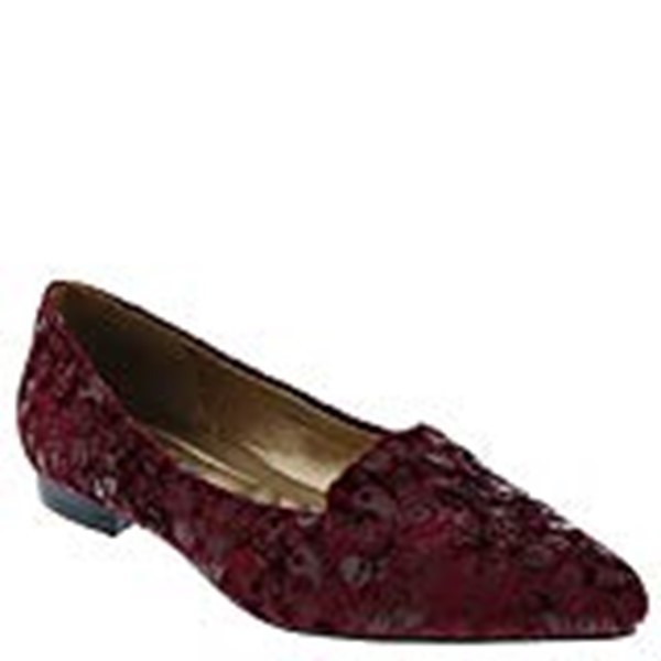 NIB Wine Embossed Velvet Womens Bellini Flora PA Slip On Loafers Size 10 M