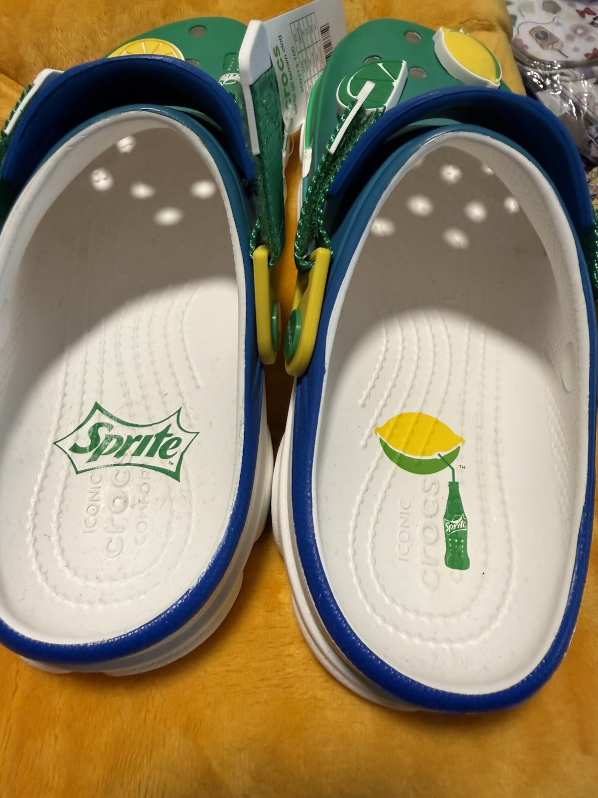 NWT CROCS SPRITE All-Terrain Clogs Green/Blue Lemon Women’s 8 Men’s 6