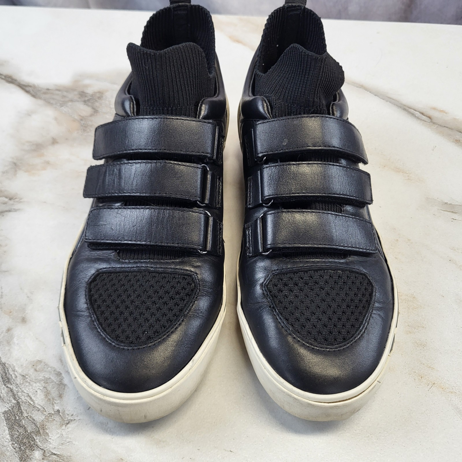 ASH Neptune sneakers Black White REd Star Strap Women’s 39/8.5-9