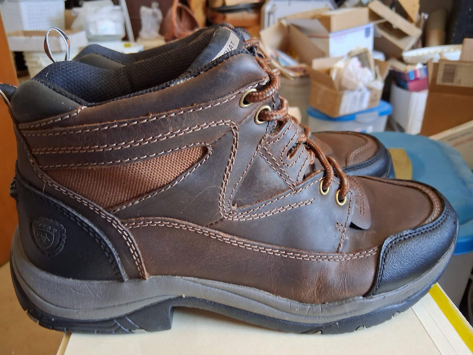 Ariat Ladies Terrain Sz 8D Brown Leather Boots Great Hikers Womens Size 8D