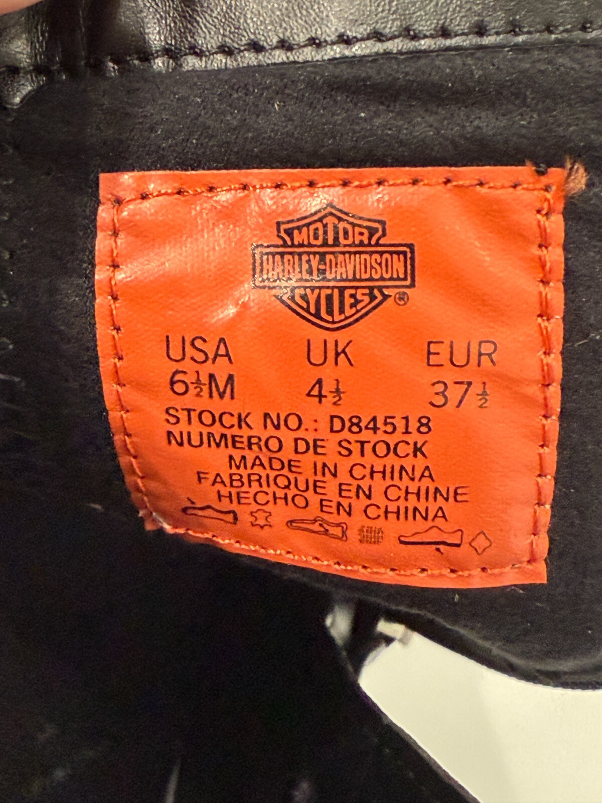 Harley Davidson Marissa Platform Heel Biker Boots Size 6.5 Women’s