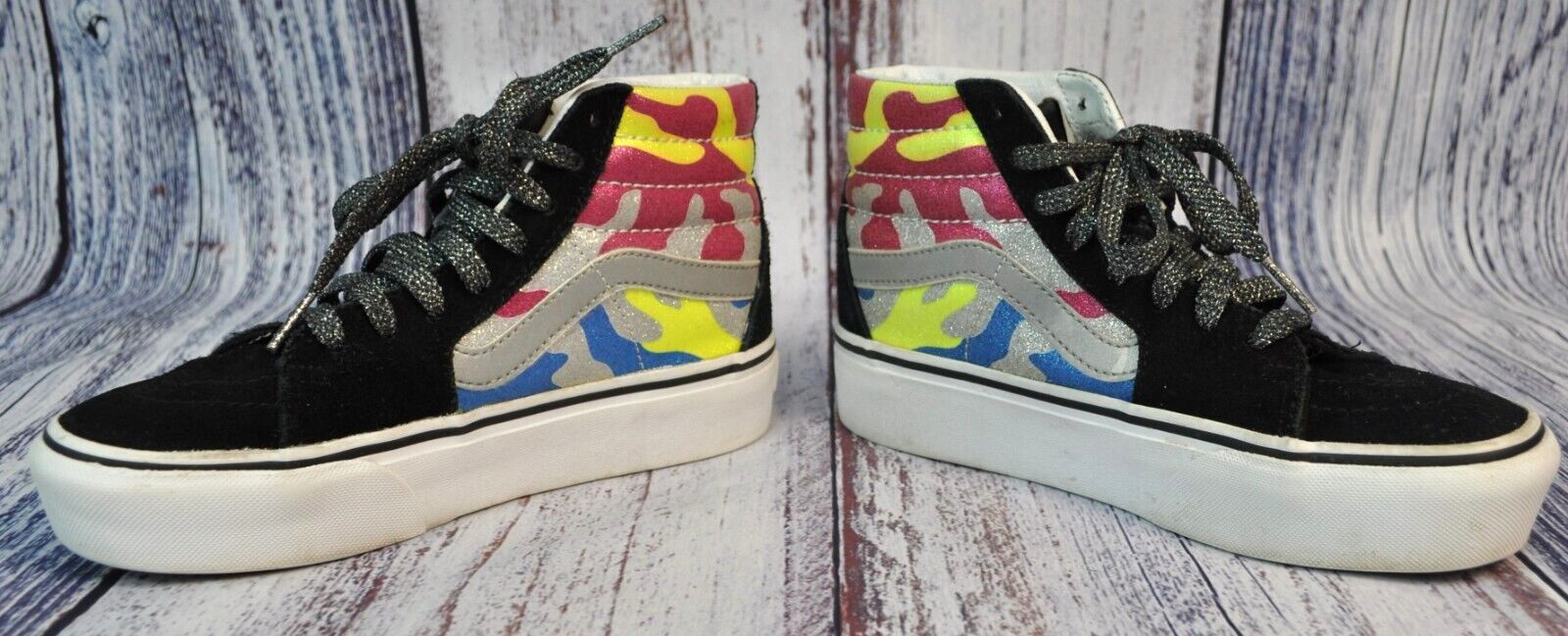 Vans Shoes Women’s 5 Men’s 3.5 SK8-Hi Tapered Stackform Multicolor Glitter